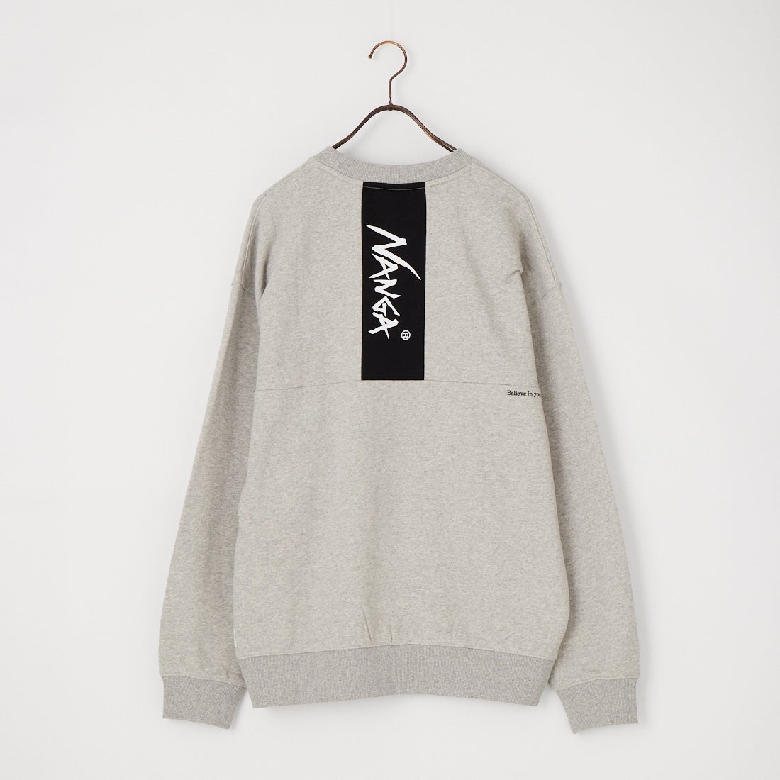 JEANSFACTORY × NANGA [ジーンズファクトリー × ナンガ] 別注 バーティカルロゴスウェット [NW2607-JF] GRAY