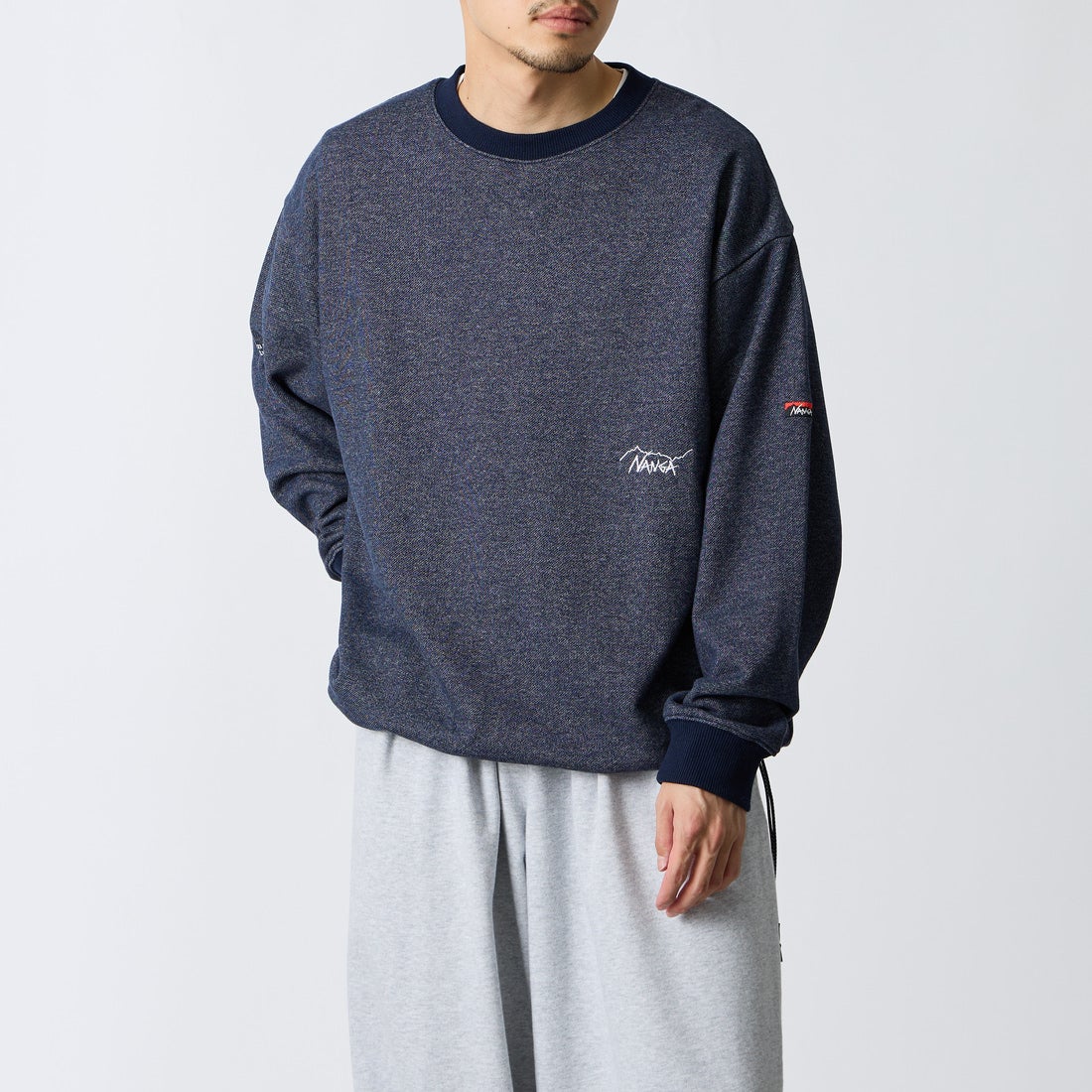 NAVY&&モデル身長：168cm 着用サイズ：L&&