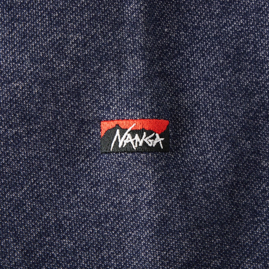 JEANSFACTORY × NANGA [ジーンズファクトリー × ナンガ] 別注 ワンポイントロゴ刺繍 ドローコードスウェット [NW2605-JF] NAVY