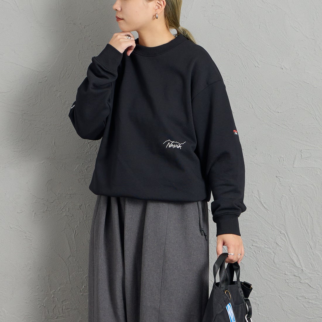 BLACK&&モデル身長：156cm 着用サイズ：S&&