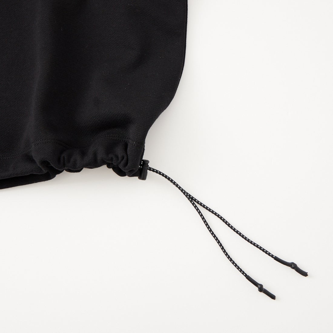 JEANSFACTORY × NANGA [ジーンズファクトリー × ナンガ] 別注 ワンポイントロゴ刺繍 ドローコードスウェット [NW2605-JF] BLACK