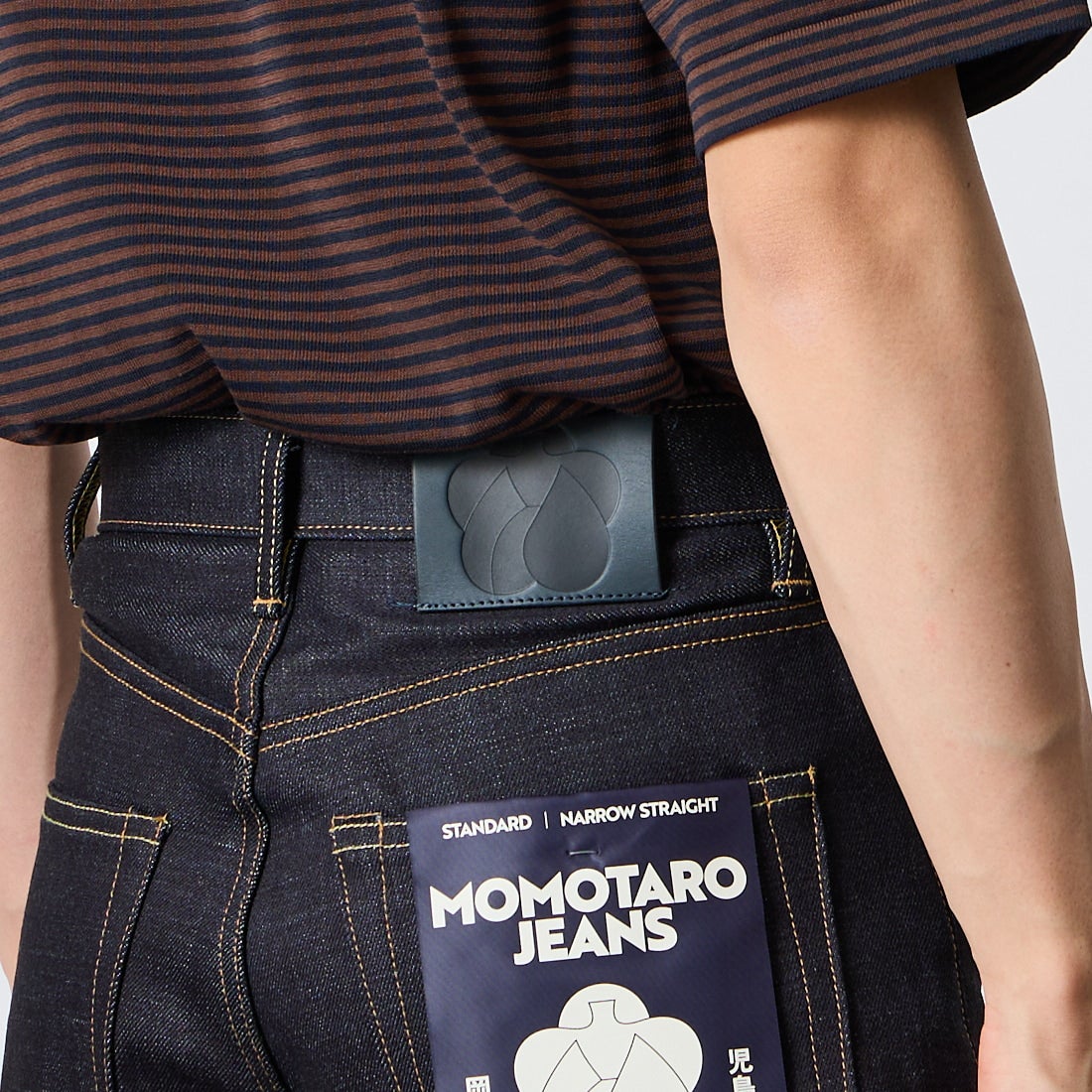 MOMOTARO JEANS [モモタロウ ジーンズ] 500 14.7ozスタンダード ナローストレートデニム [MMJZ0500] ID &&モデル身長：177cm 着用サイズ：28&&