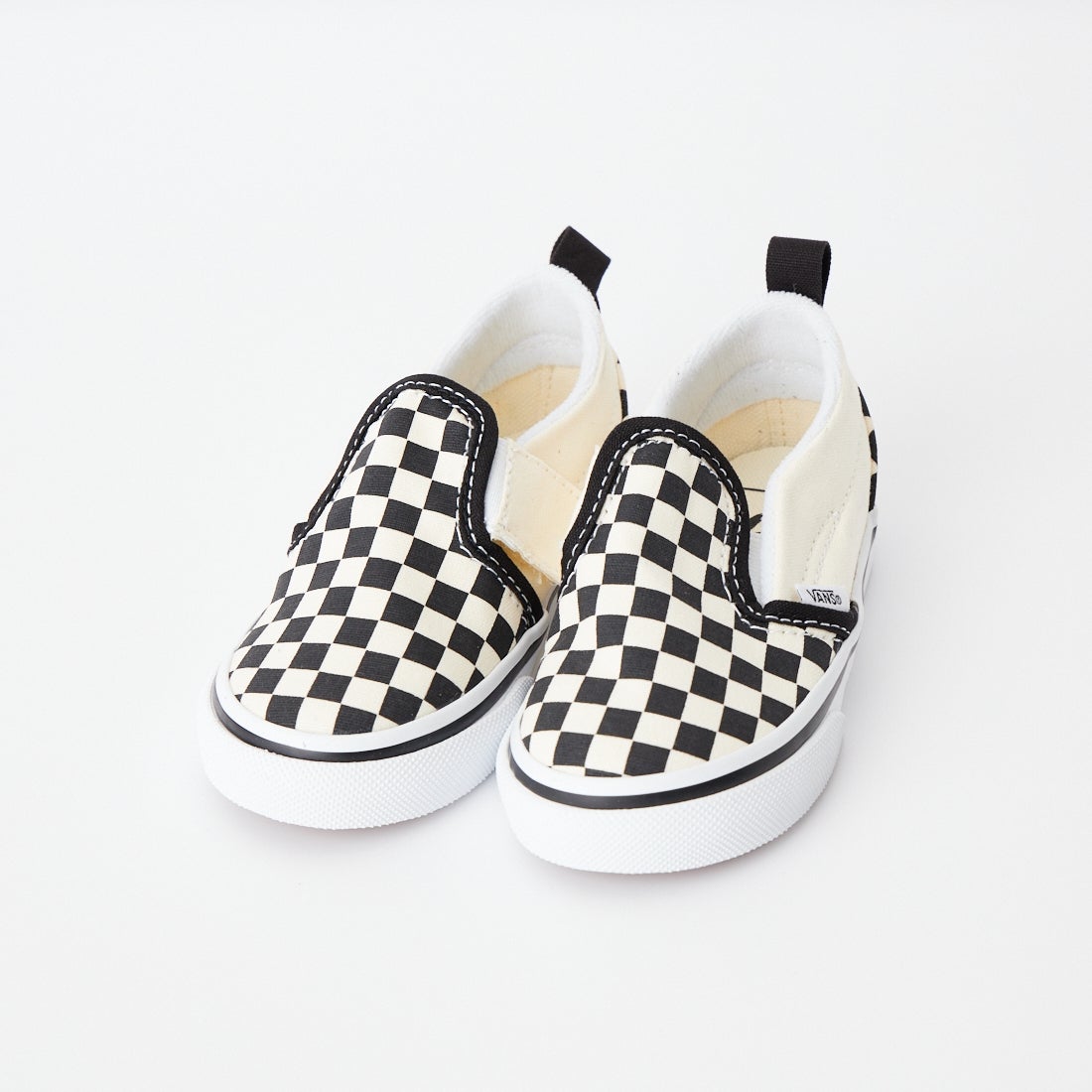 VANS [バンズ] トドラー クラシックスリッポン V [VN0A34885GX] BLK/WHITE