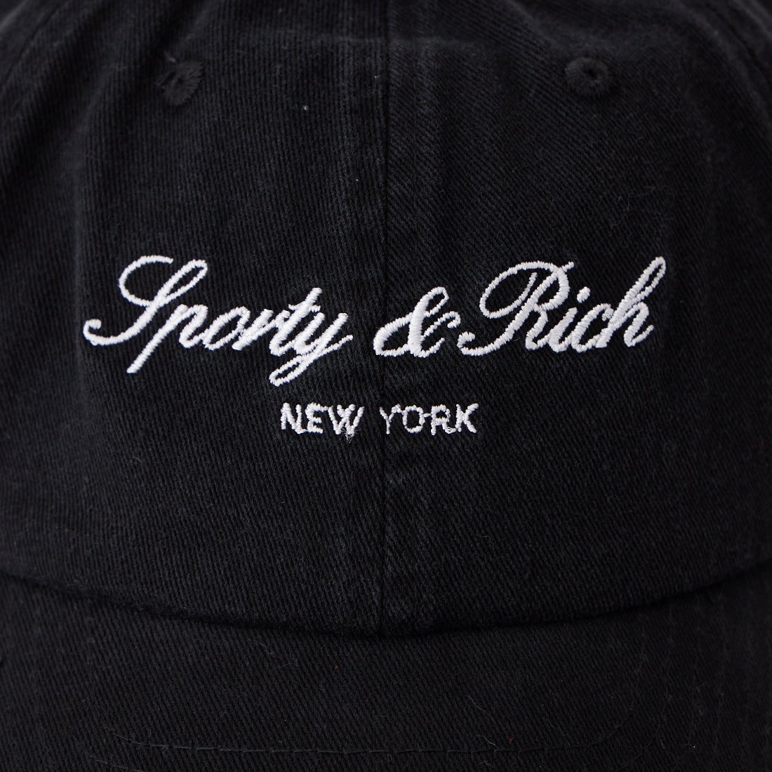 Sporty&Rich [スポーティアンドリッチ] シグネチャーNYハット [SR08AC0407-1329] F.BLK WHT