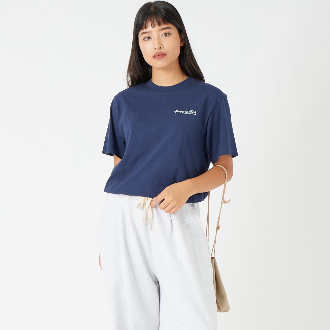 Sporty&Rich [スポーティアンドリッチ] シラキュース NYロゴTシャツ
