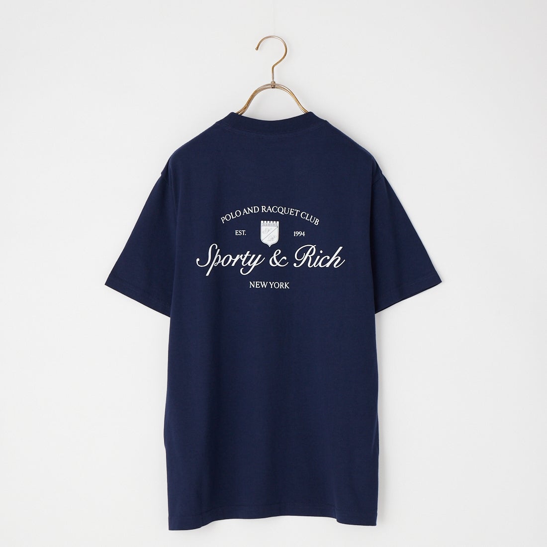 Sporty&Rich [スポーティアンドリッチ] シラキュース NYロゴTシャツ [SR04TO1197-5325] D.NVY WHT