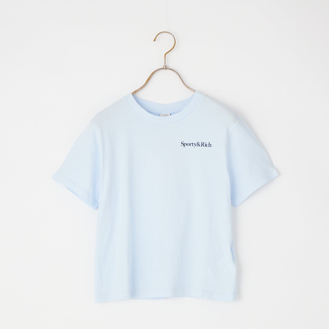 Sporty&Rich [スポーティアンドリッチ] PLAY TENNIS キッズTシャツ [SR06TO0487-5300] CIEL D.NVY