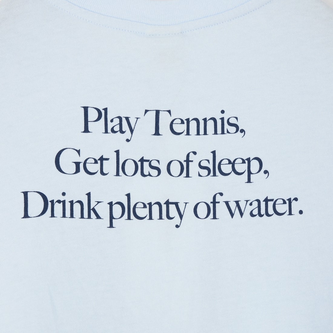 Sporty&Rich [スポーティアンドリッチ] PLAY TENNIS キッズTシャツ [SR06TO0487-5300] CIEL D.NVY