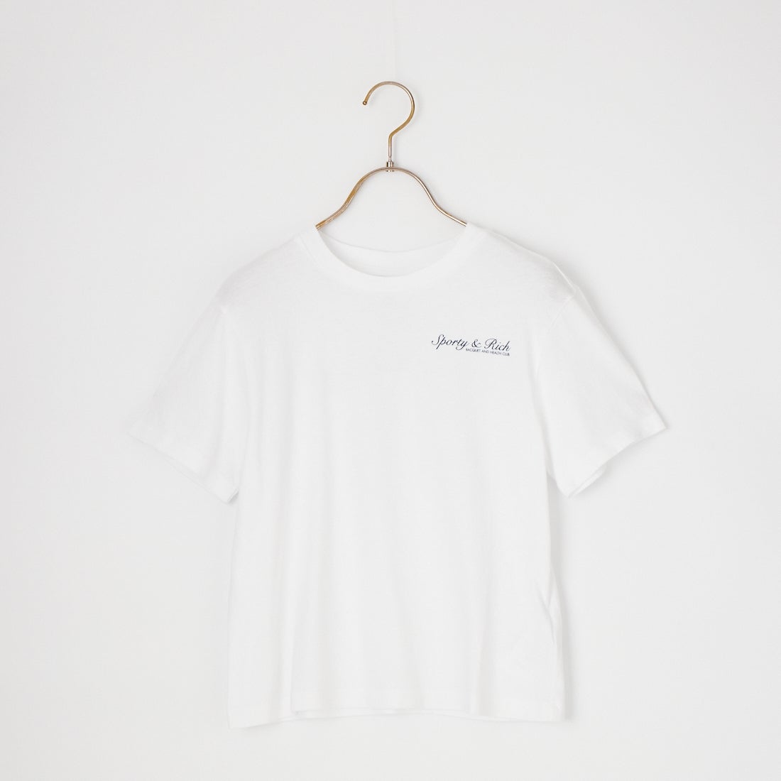 Sporty&Rich [スポーティアンドリッチ] シラキュース キッズTシャツ [SR06TO0487-5325] WHT D.NVY