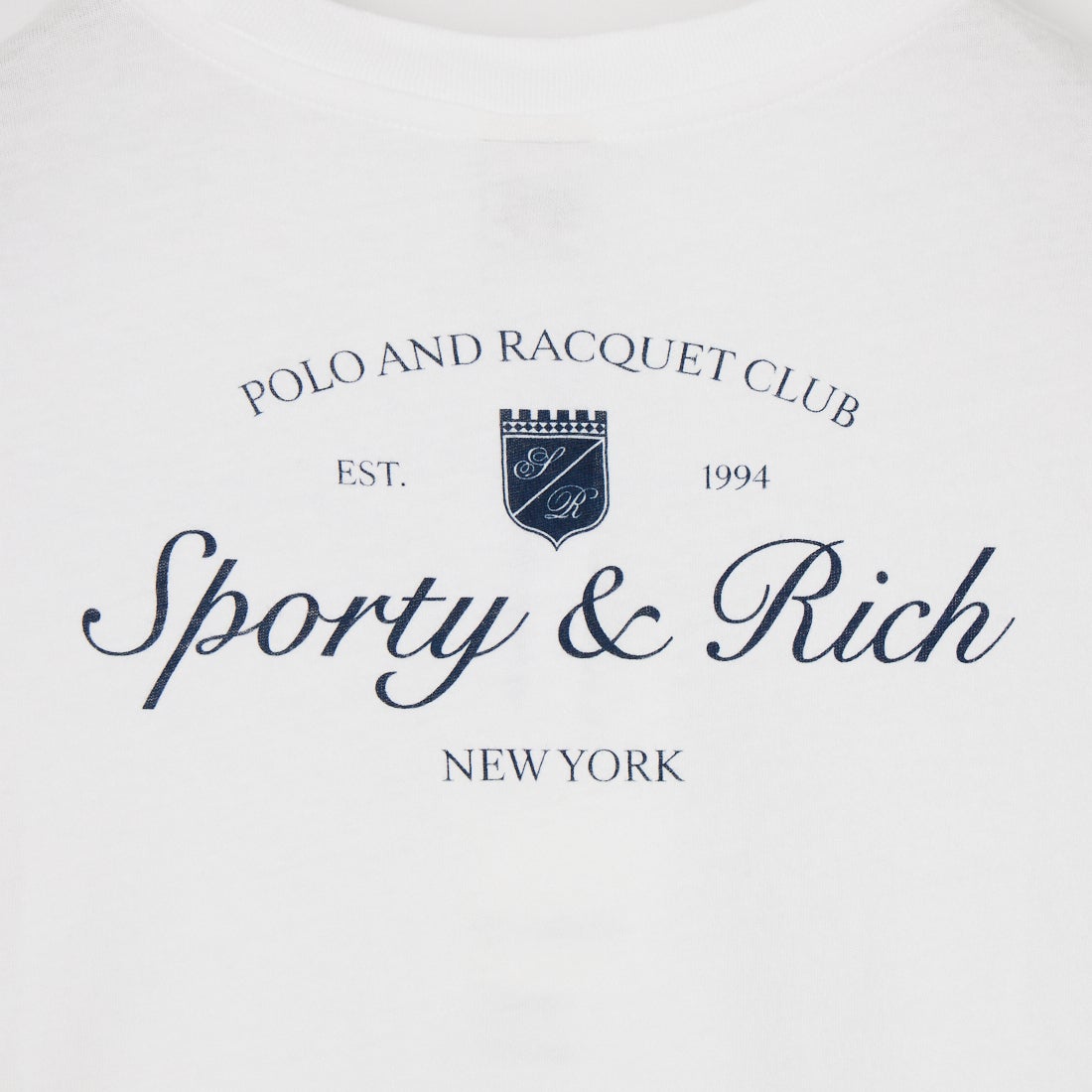 Sporty&Rich [スポーティアンドリッチ] シラキュース キッズTシャツ [SR06TO0487-5325] WHT D.NVY