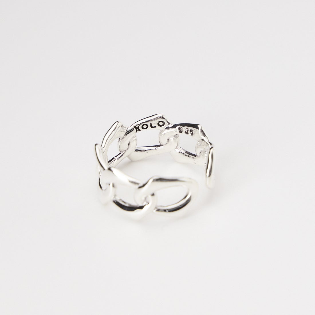 XOLO JEWELRY [ショロジュエリー] エッジチェーンリング [XOR108] SILVER