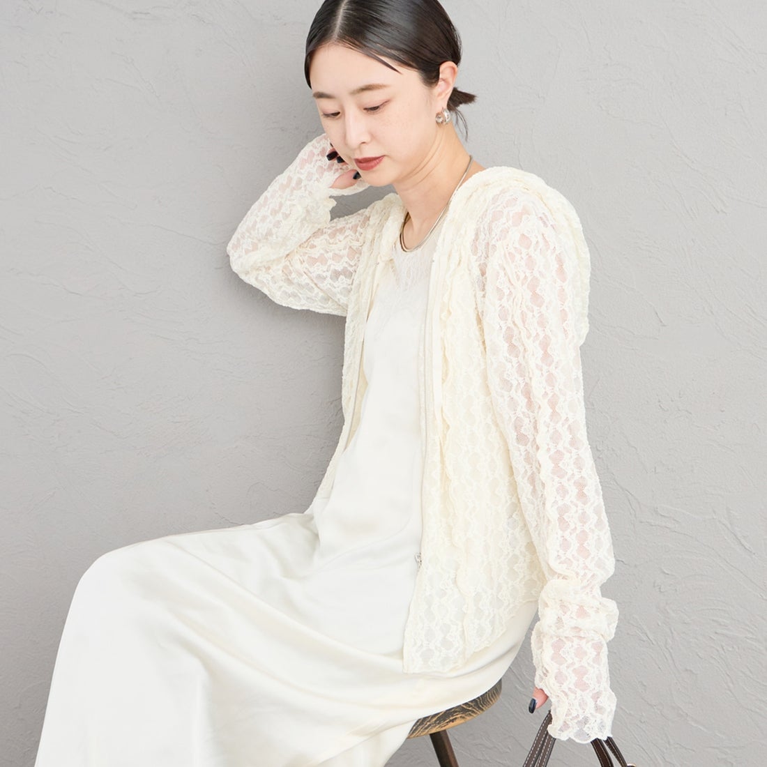 02 OFF&&モデル身長：150cm 着用サイズ：F&&
