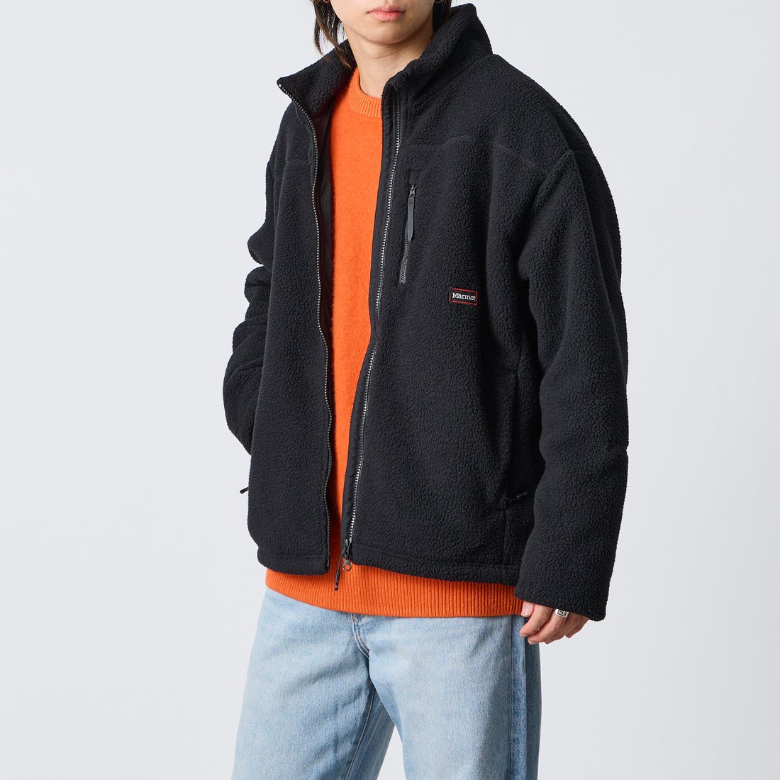 BLACK&&モデル身長：177cm 着用サイズ：L&&