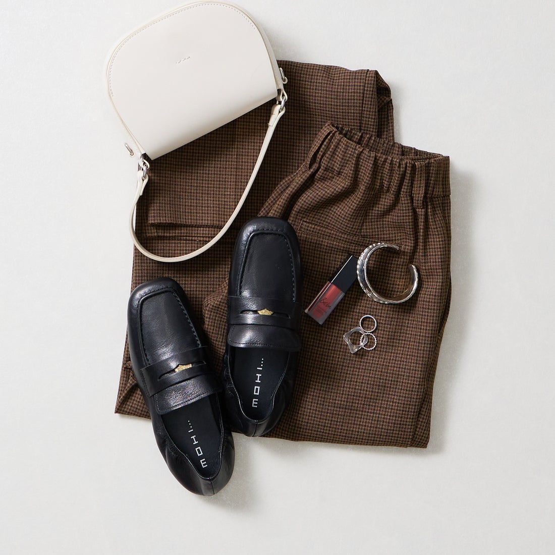 MOHI [モヒ] 別注 ルーシュ レザーコインローファー [8-116-8-SE-JF] BLACK