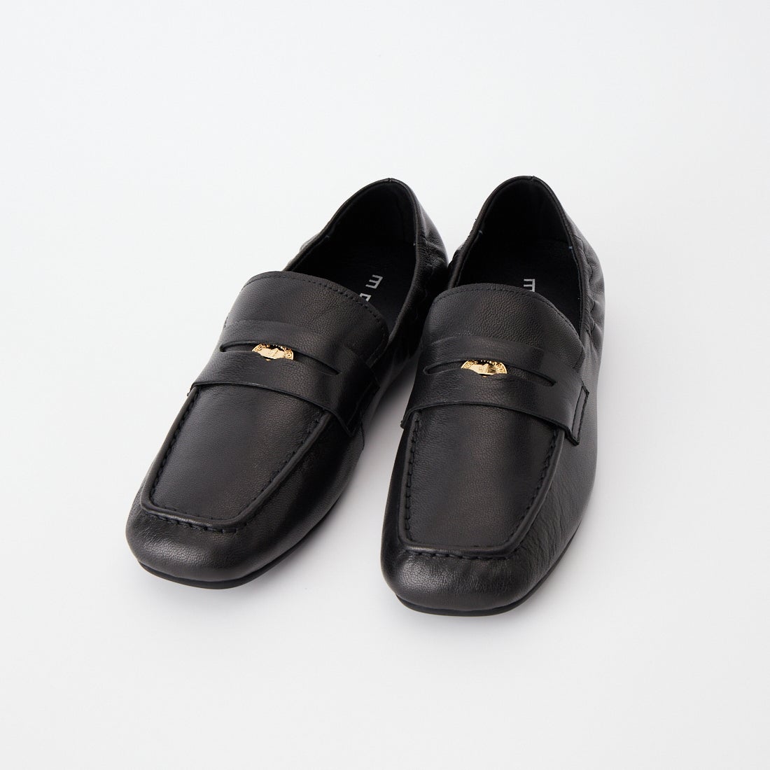 MOHI [モヒ] 別注 ルーシュ レザーコインローファー [8-116-8-SE-JF] BLACK
