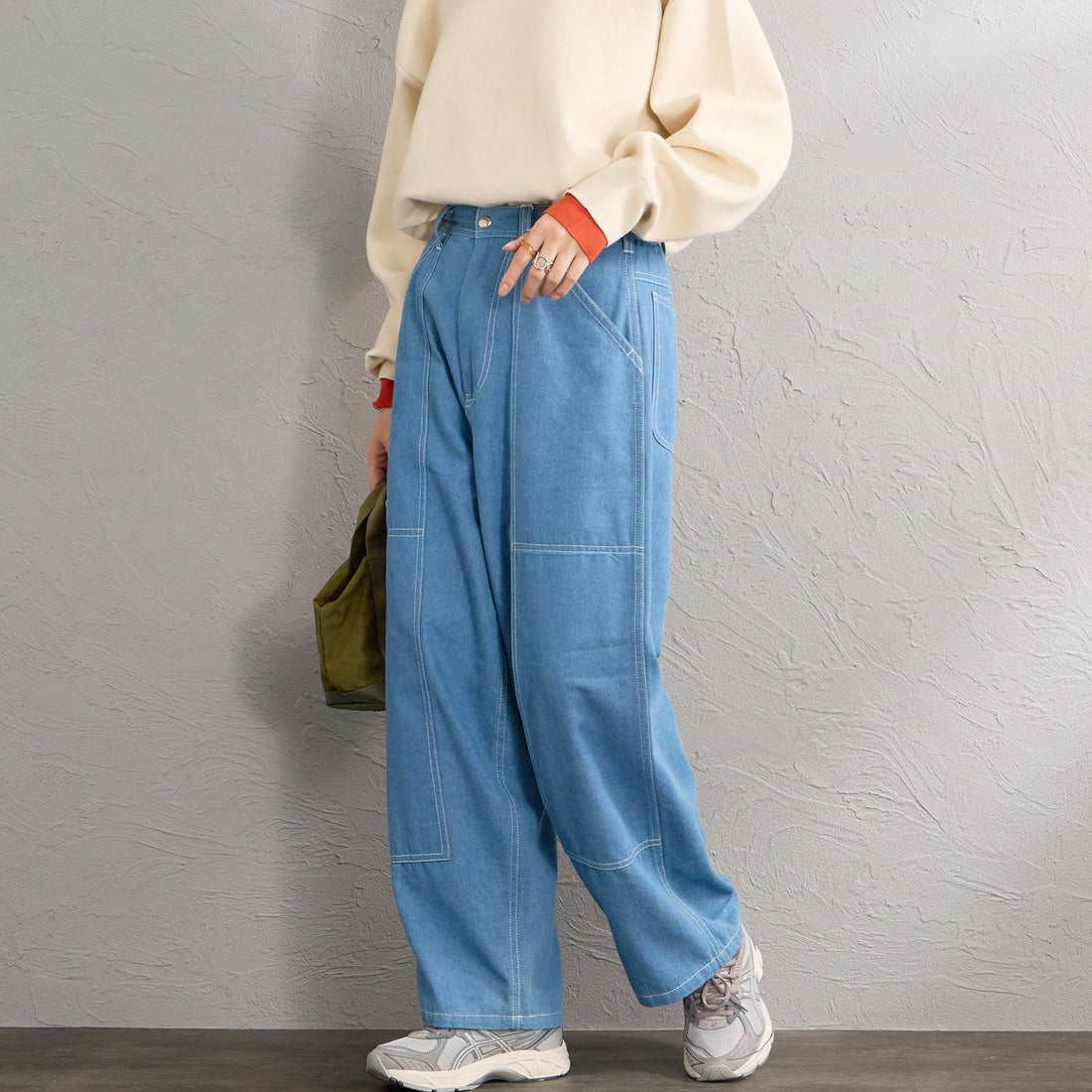 BLUE&&モデル身長：162cm 着用サイズ：M&&