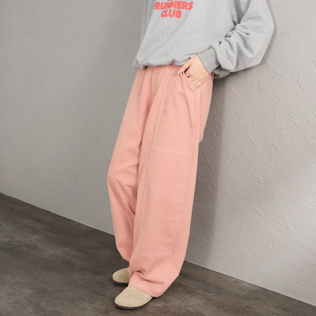 PINK&&モデル身長：162cm 着用サイズ：M&&