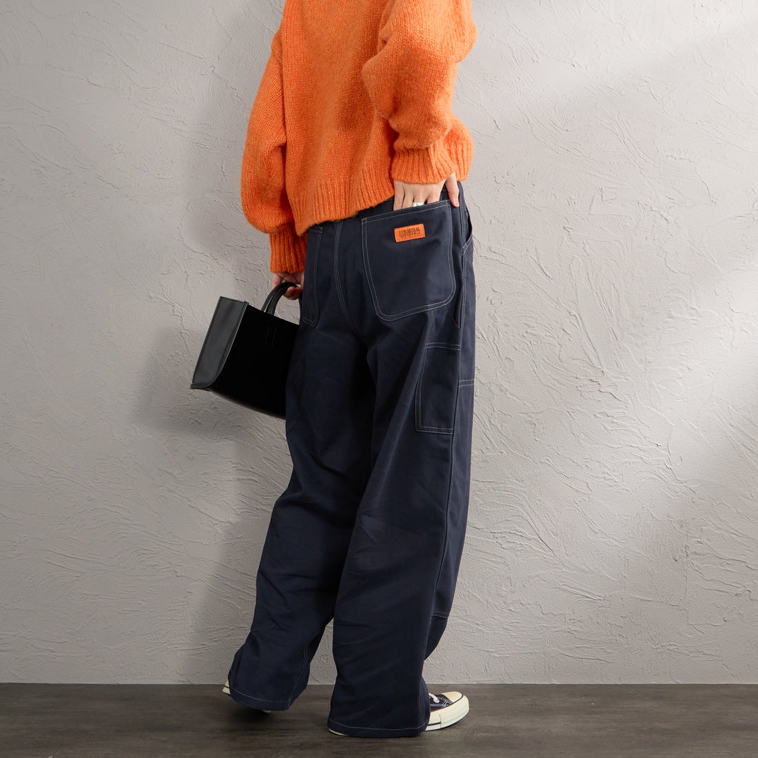 NAVY&&モデル身長：160cm 着用サイズ：M&&