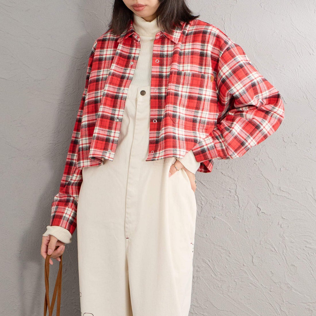 RED&&モデル身長：162cm 着用サイズ：F&&