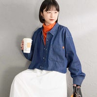 D.BLUE&&モデル身長：150cm 着用サイズ：F&&