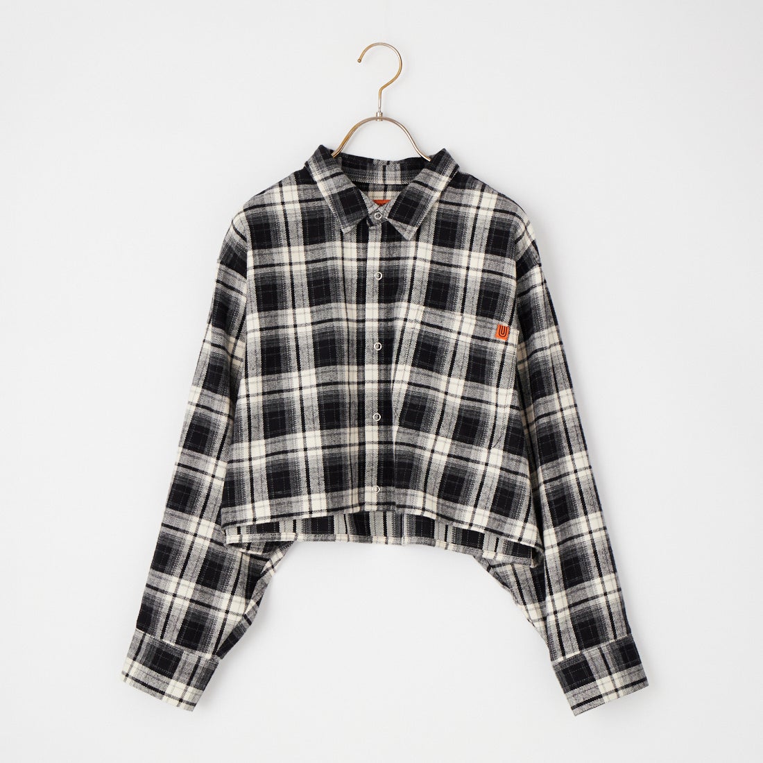 UNIVERSAL OVERALL [ユニバーサルオーバーオール] 別注 ショート丈 ビッグポケットシャツ [U2632158IN-JF] BLACK