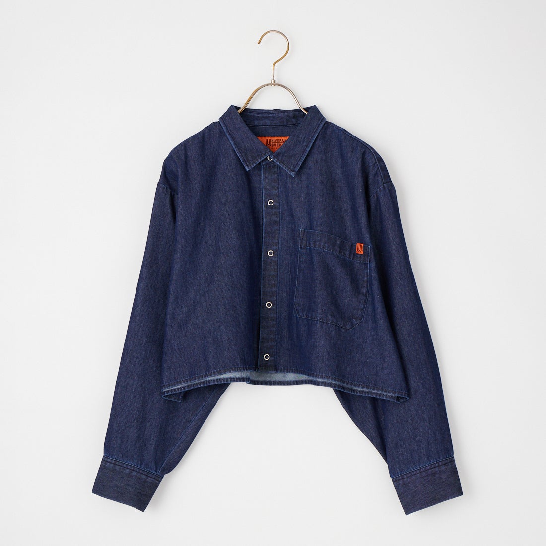 UNIVERSAL OVERALL [ユニバーサルオーバーオール] 別注 ショート丈 ビッグポケットシャツ [U2632158IN-JF] D.BLUE