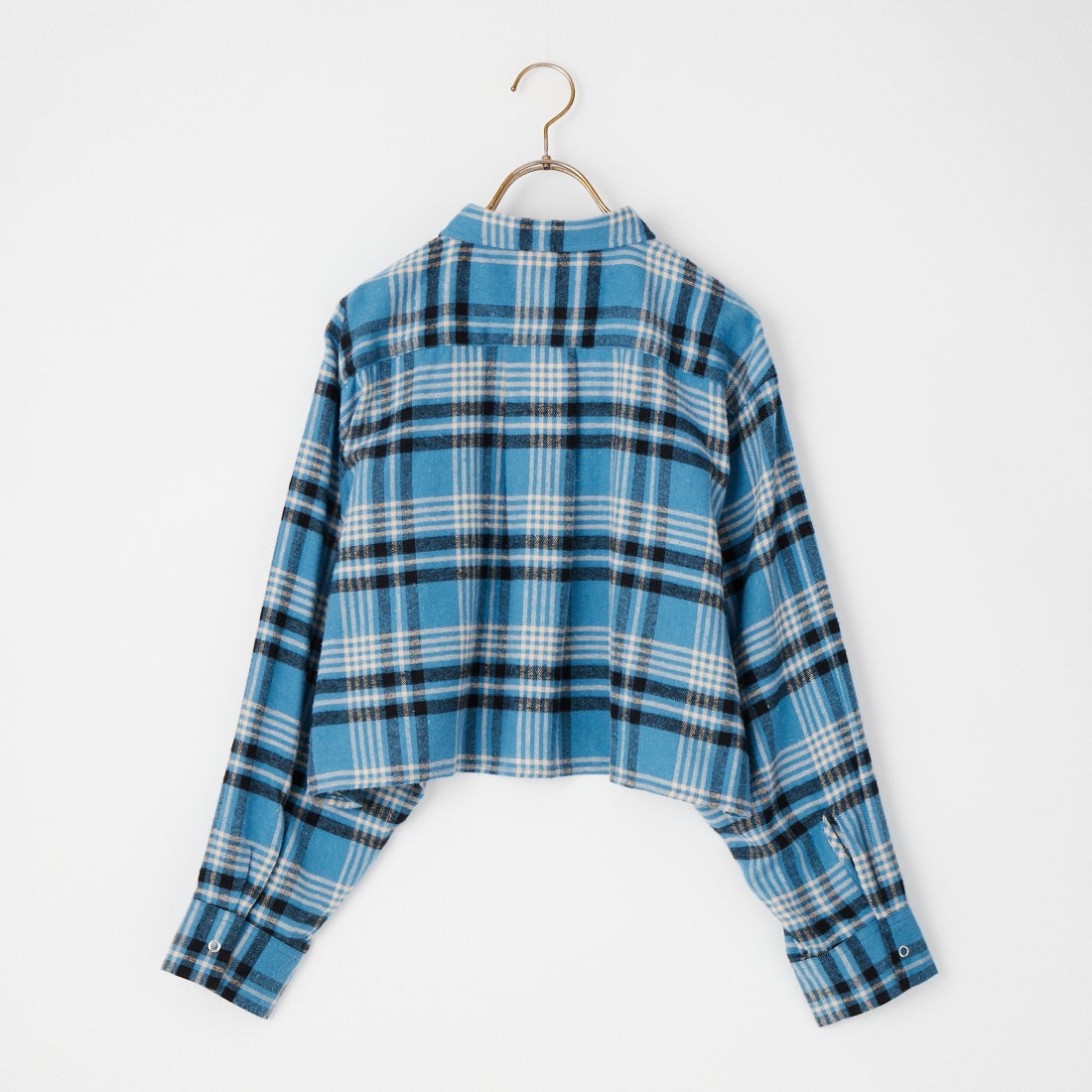 UNIVERSAL OVERALL [ユニバーサルオーバーオール] 別注 ショート丈 ビッグポケットシャツ [U2632158IN-JF] BLUE