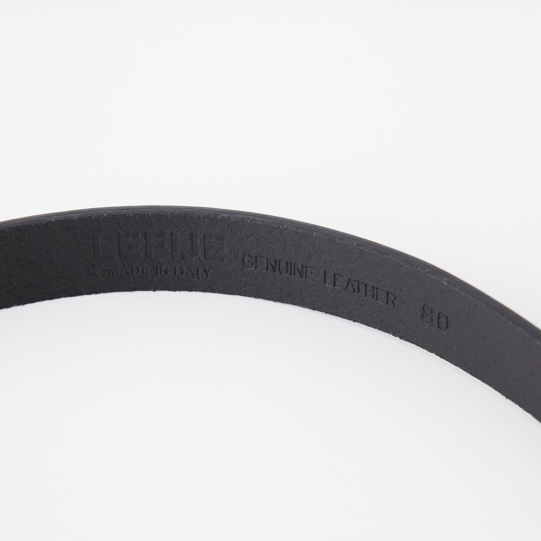 LEFIJE [レフィエ] Cow レザーベルト [M5328A] 01 BLACK