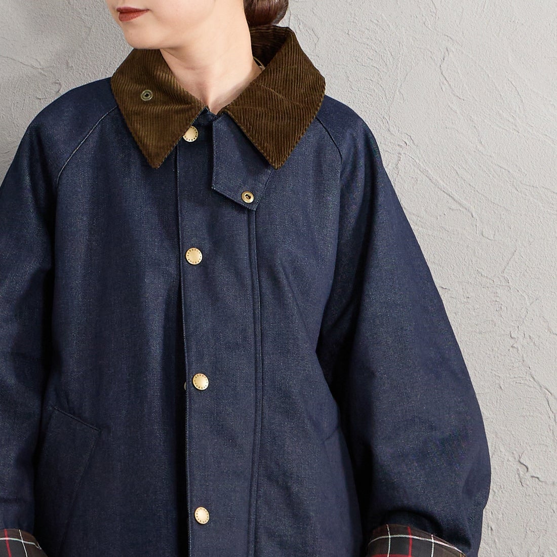 Barbour [バブアー] 別注 TRANSPORT 中綿入りトランスポートデニムジャケット [262MCAS246-JF] BLUE