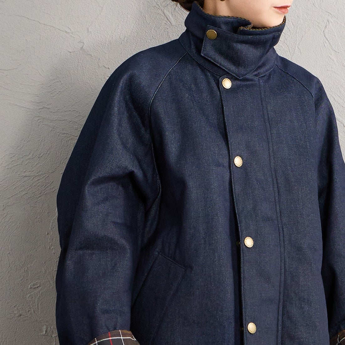 Barbour [バブアー] 別注 TRANSPORT 中綿入りトランスポートデニムジャケット [262MCAS246-JF] BLUE