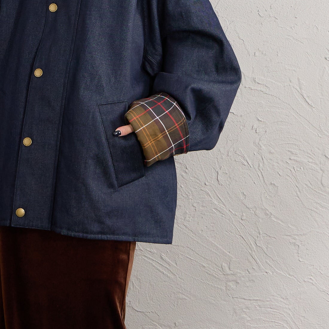 Barbour [バブアー] 別注 TRANSPORT 中綿入りトランスポートデニムジャケット [262MCAS246-JF] BLUE