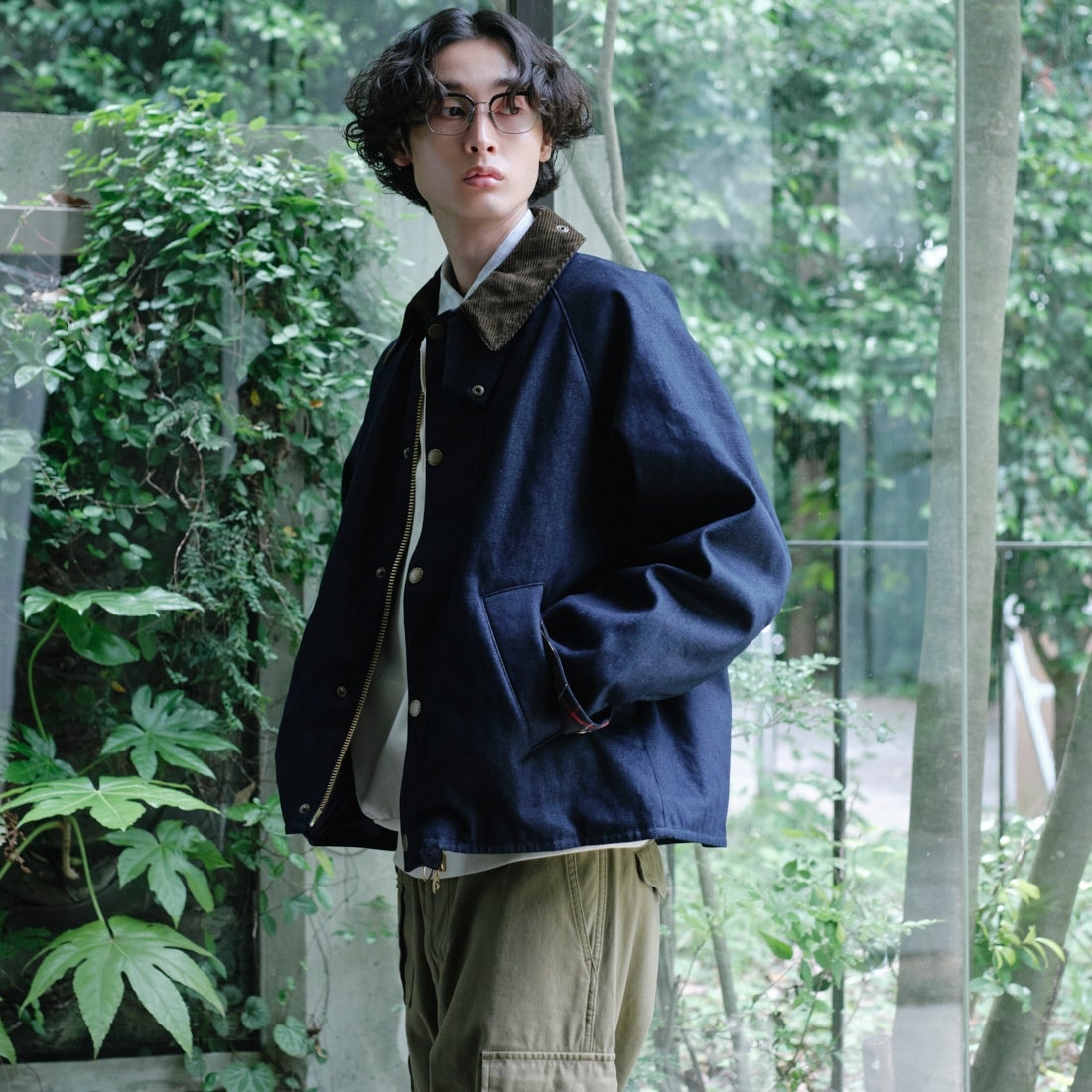 Barbour [バブアー] 別注 TRANSPORT 中綿入りトランスポートデニムジャケット [262MCAS246-JF] BLUE