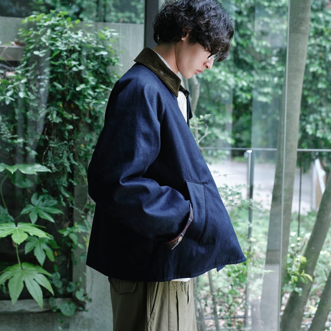 Barbour [バブアー] 別注 TRANSPORT 中綿入りトランスポートデニムジャケット [262MCAS246-JF] BLUE