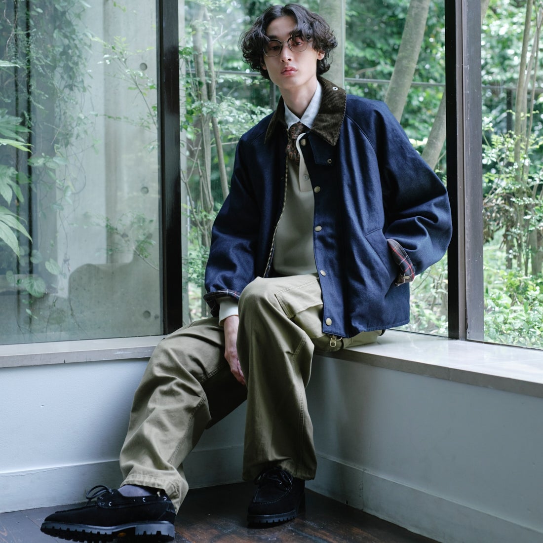 Barbour [バブアー] 別注 TRANSPORT 中綿入りトランスポートデニムジャケット [262MCAS246-JF] BLUE