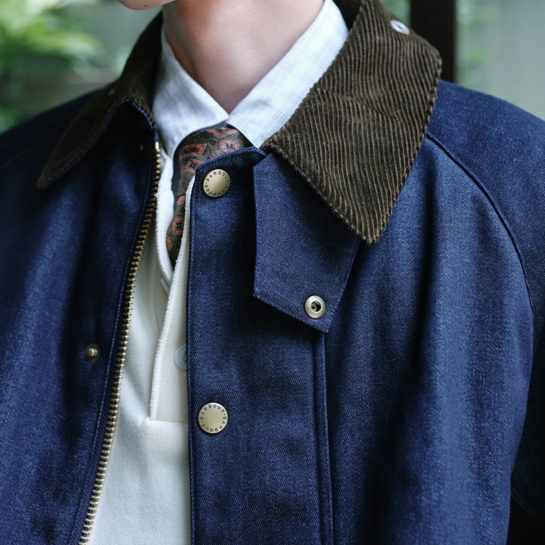 Barbour [バブアー] 別注 TRANSPORT 中綿入りトランスポートデニムジャケット [262MCAS246-JF] BLUE