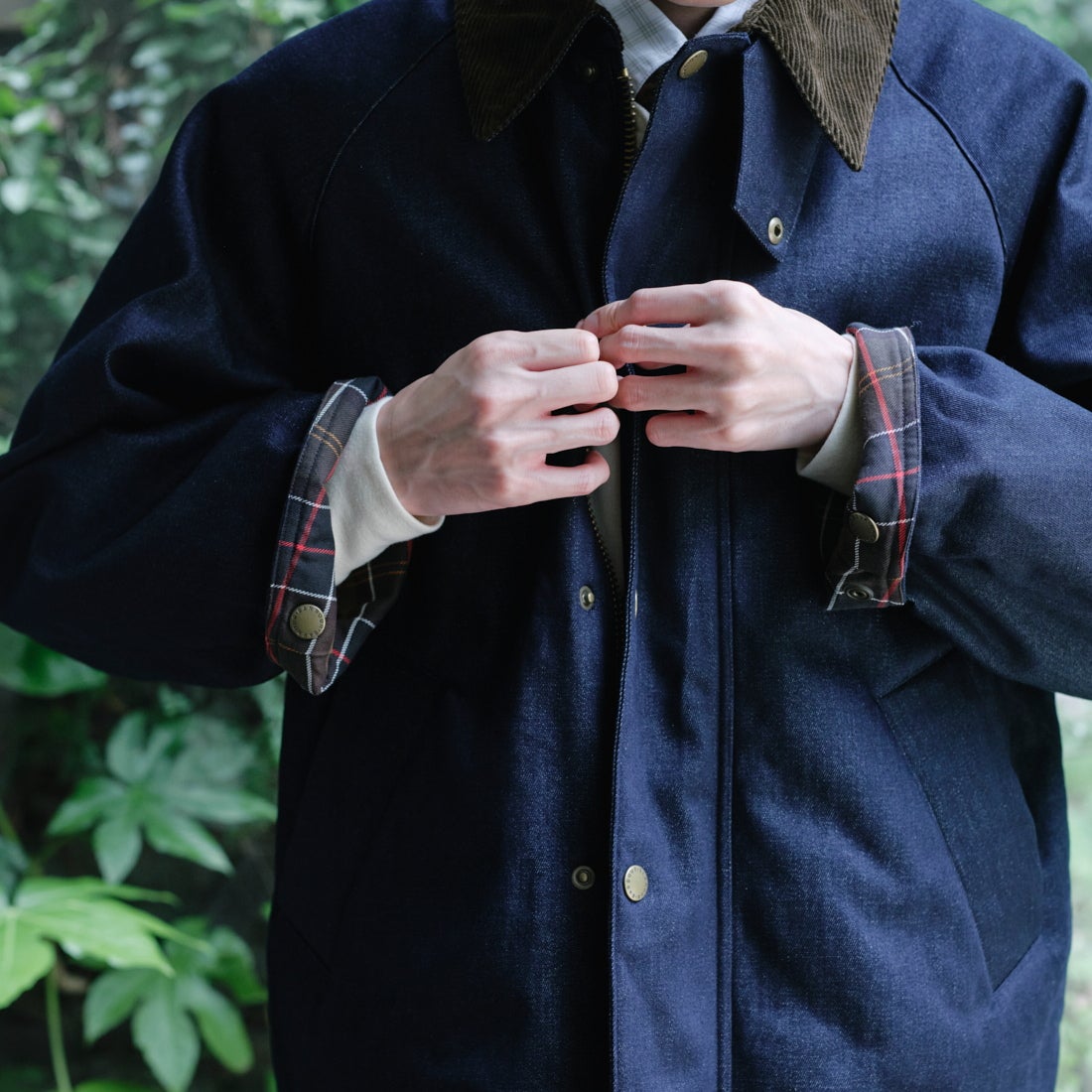 Barbour [バブアー] 別注 TRANSPORT 中綿入りトランスポートデニムジャケット [262MCAS246-JF] BLUE