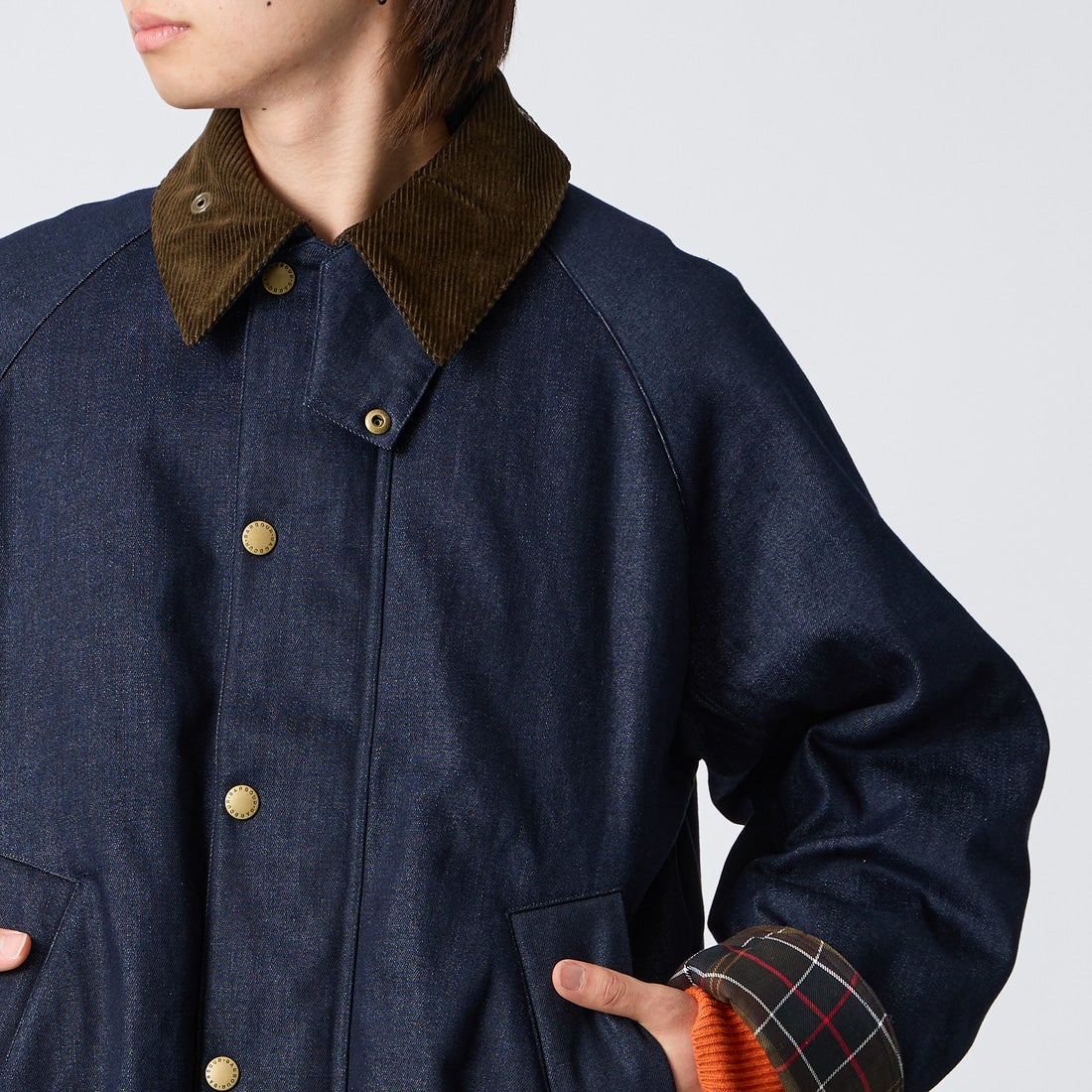 Barbour [バブアー] 別注 TRANSPORT 中綿入りトランスポートデニムジャケット [262MCAS246-JF] BLUE