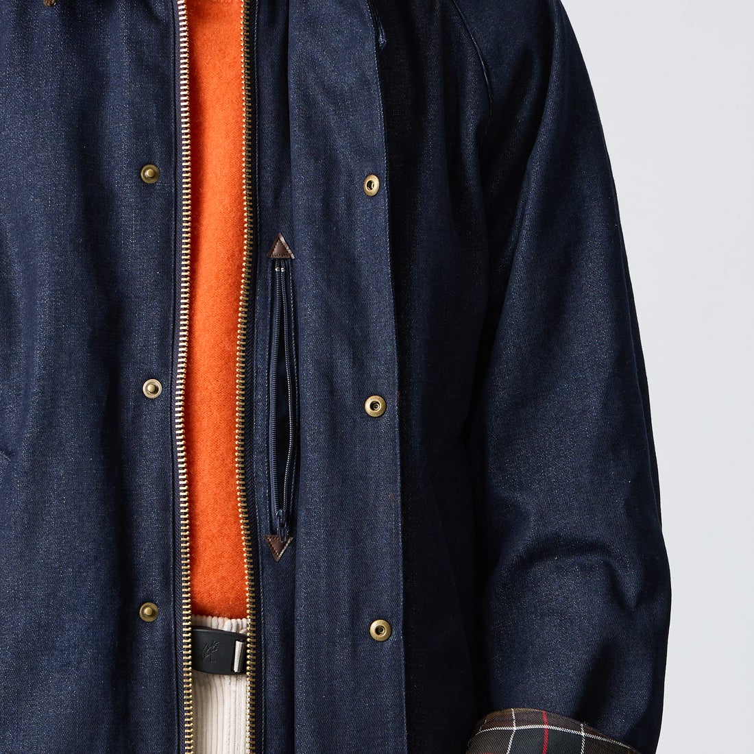 Barbour [バブアー] 別注 TRANSPORT 中綿入りトランスポートデニムジャケット [262MCAS246-JF] BLUE