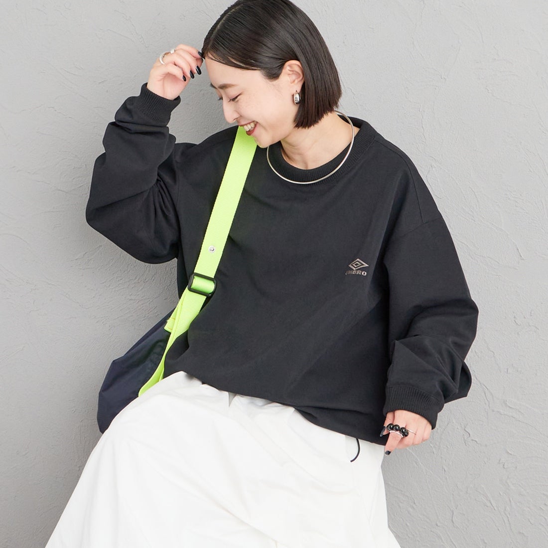 BLACK&&モデル身長：150cm 着用サイズ：S&&