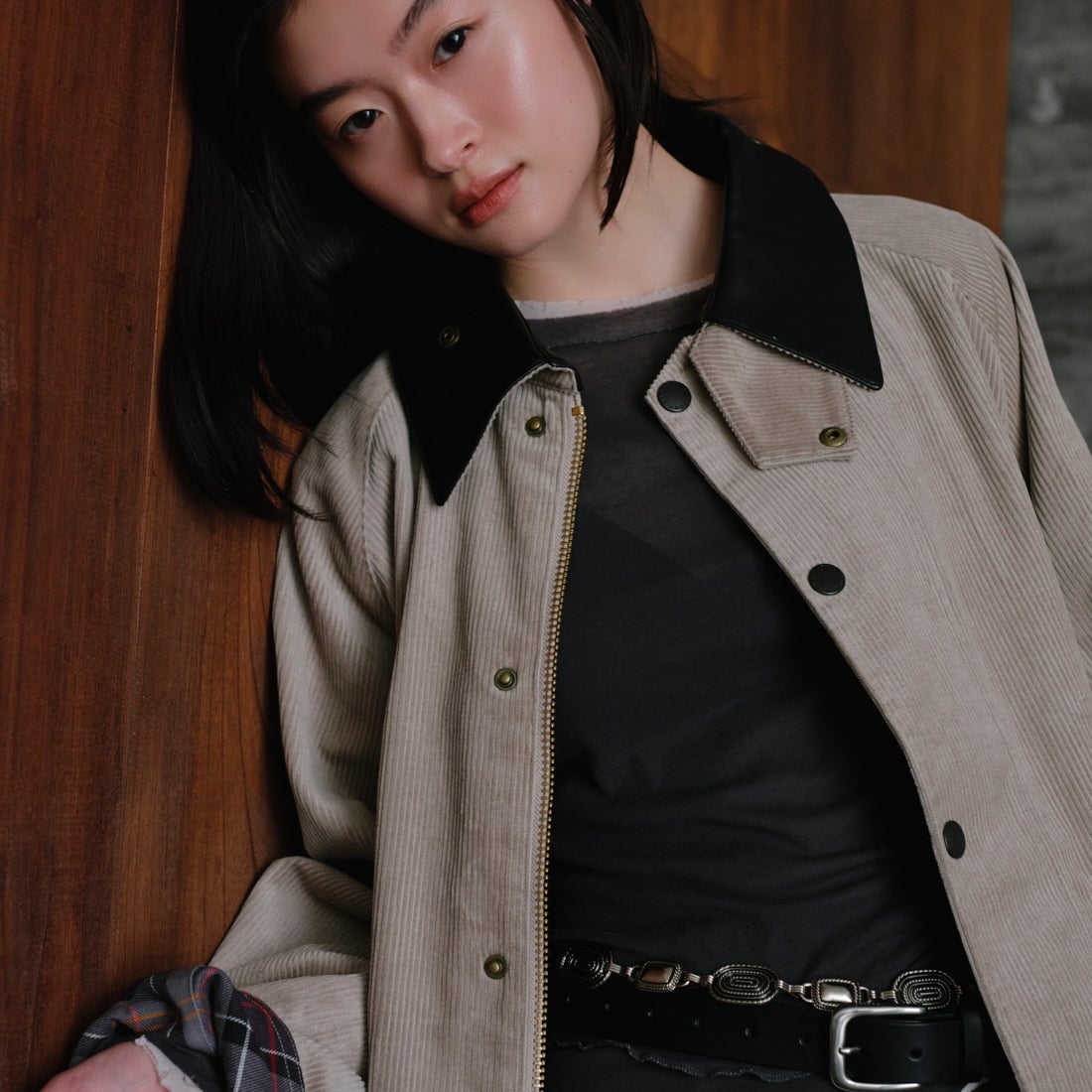Barbour [バブアー] 別注 TRANSPORT トランスポートコーデュロイジャケット [262MCAS247-JF] GREIGE