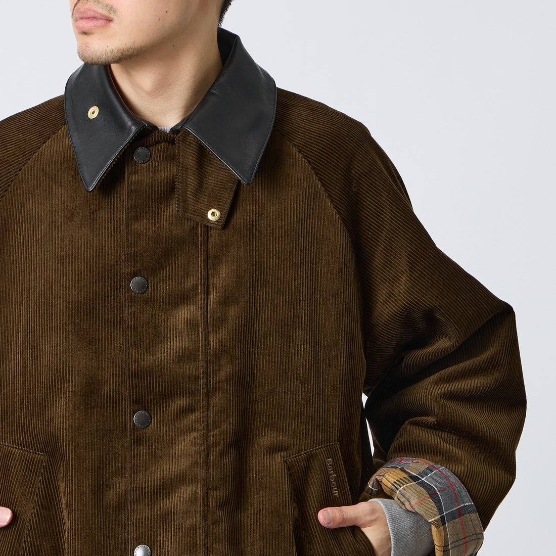 Barbour [バブアー] 別注 TRANSPORT トランスポートコーデュロイジャケット [262MCAS247-JF] BROWN