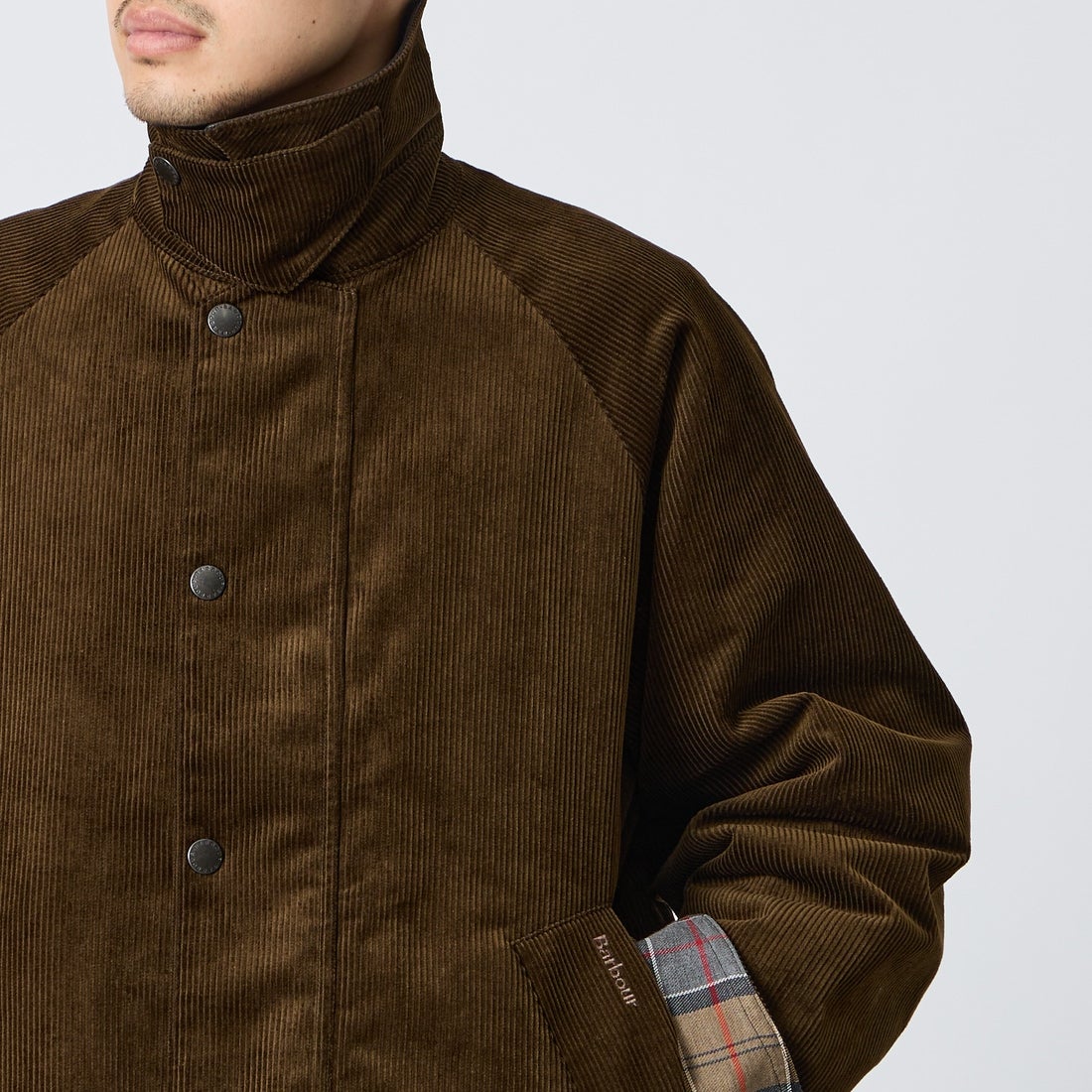 Barbour [バブアー] 別注 TRANSPORT トランスポートコーデュロイジャケット [262MCAS247-JF] BROWN
