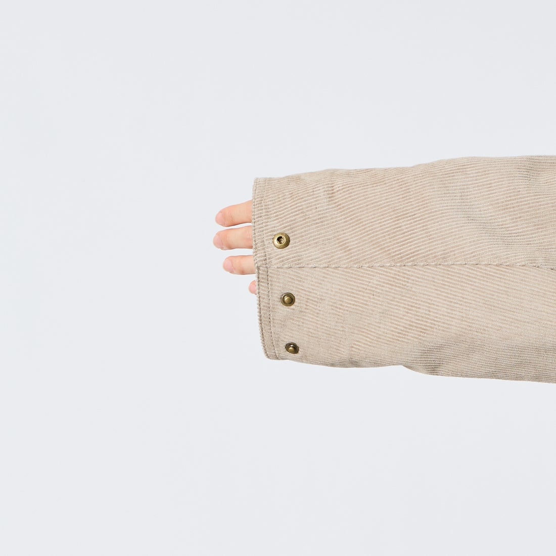 Barbour [バブアー] 別注 TRANSPORT トランスポートコーデュロイジャケット [262MCAS247-JF] GREIGE &&モデル身長：177cm 着用サイズ：38&&