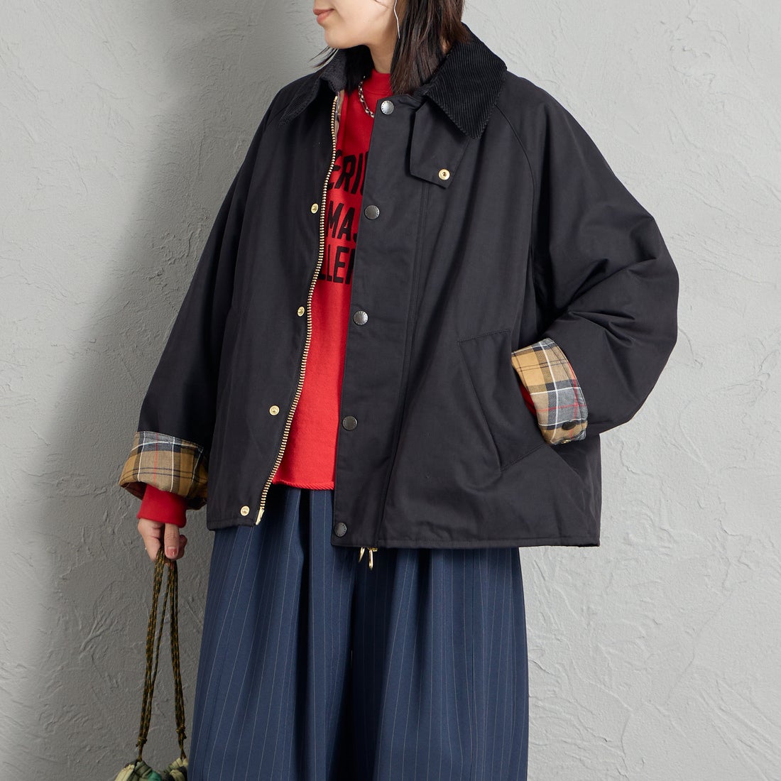 BLACK&&モデル身長：160cm 着用サイズ：36&&