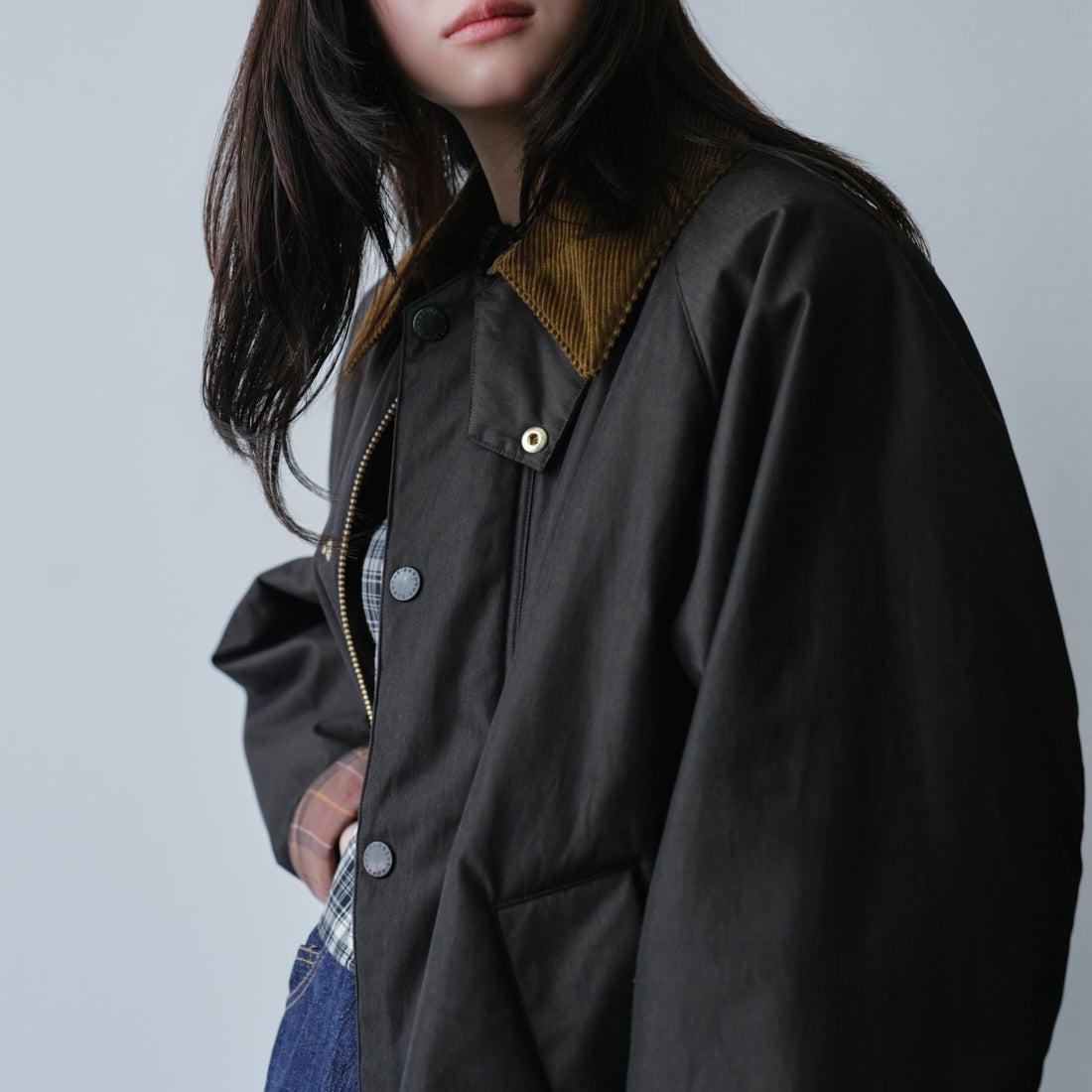 Barbour [バブアー] 別注 TRANSPORT 中綿入りトランスポートジャケット [262MCAS249-JF] BROWN