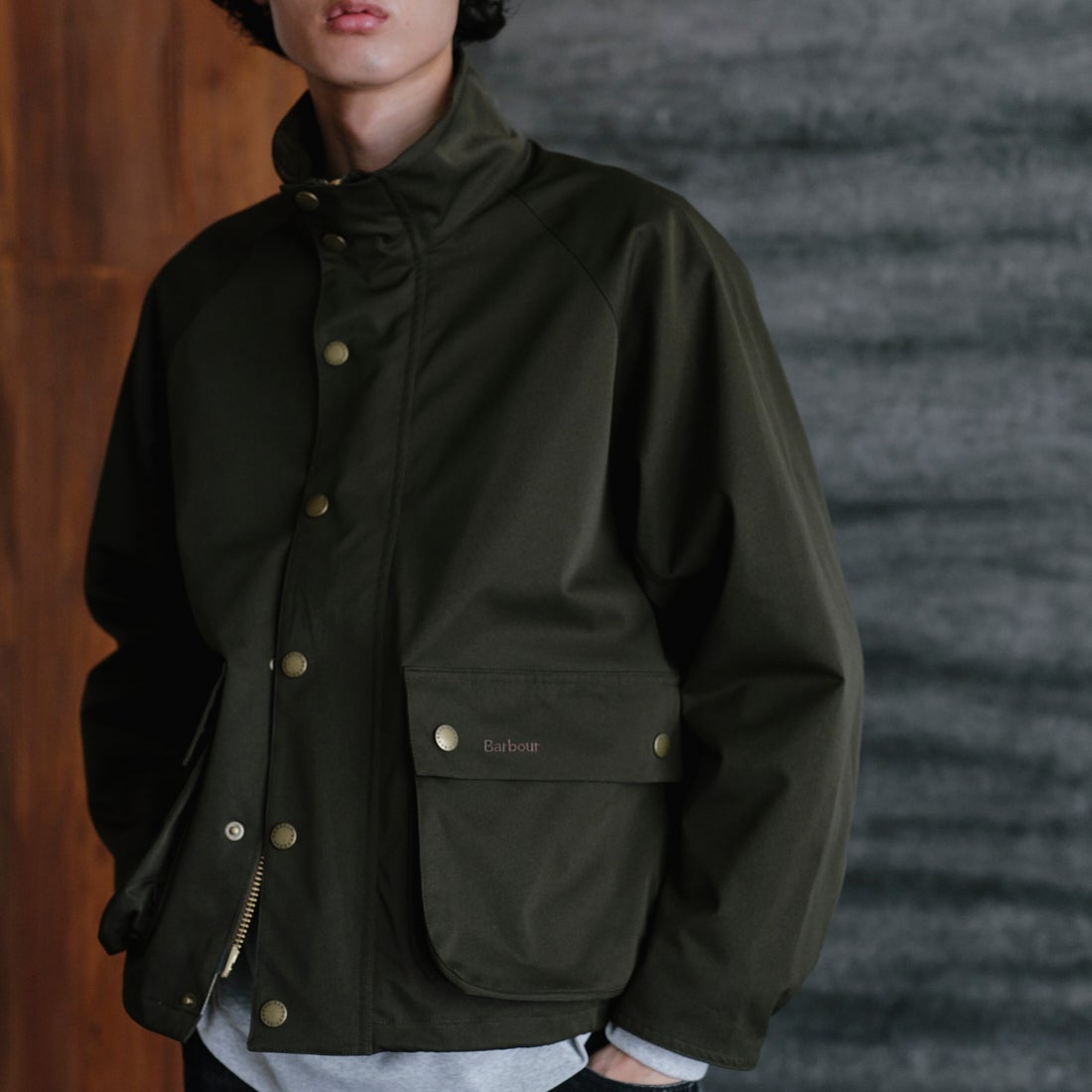 Barbour [バブアー] 別注 BEDALE スタンドカラー ビデイルショートジャケット [262MCAS248-JF] SAGE
