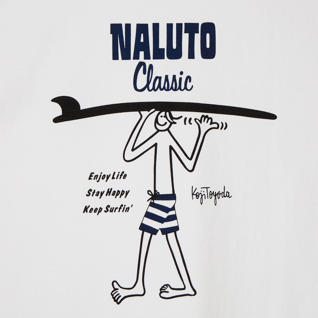 NALUTO TRUNKS [ナルトトランクス] 別注 NALUTO Classic グラフィックTシャツ [KOJI-TOYODAｘNALUTO] WHT