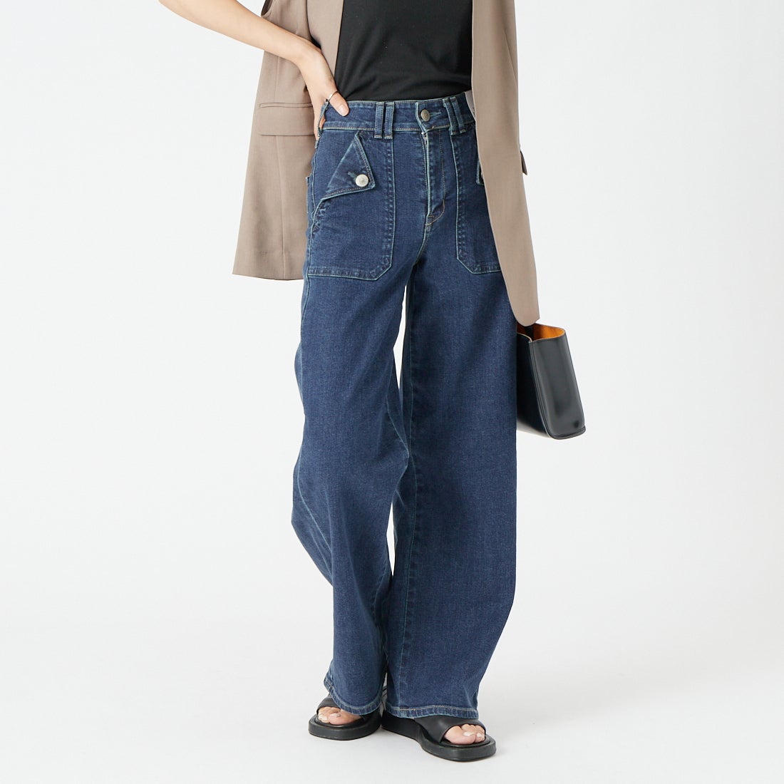40 D.USED&&モデル身長：162cm 着用サイズ：XS&&