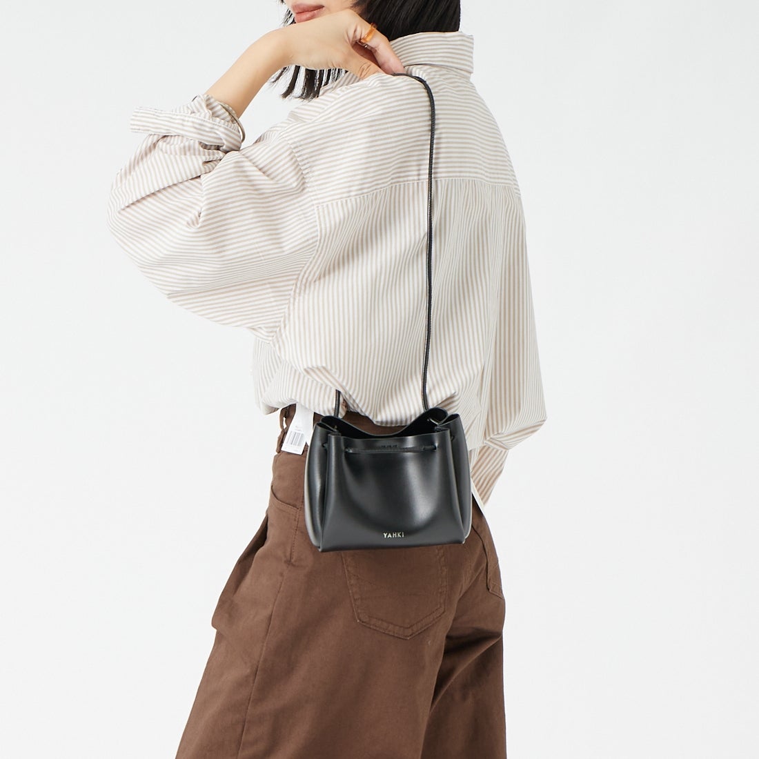 YAHKI [ヤーキ] レザーショルダーバッグ [YH-822] BLACK