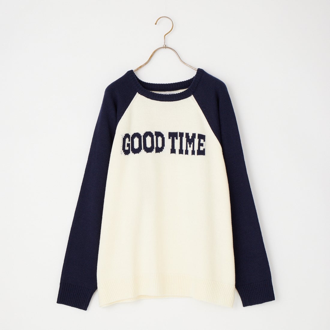 LOGAN Knitting Mills [ローガン ニッティング ミルズ] 別注 配色ジャガードラグランニット [LG-26FW29IN-JF] IVORY